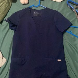 FIGS SCRUBS NAVY BLUE TOP AND BOTTOM SOLD TOGETHER